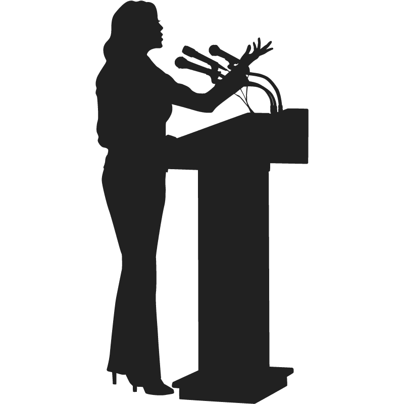 Conférences Femme qui fait une conférence