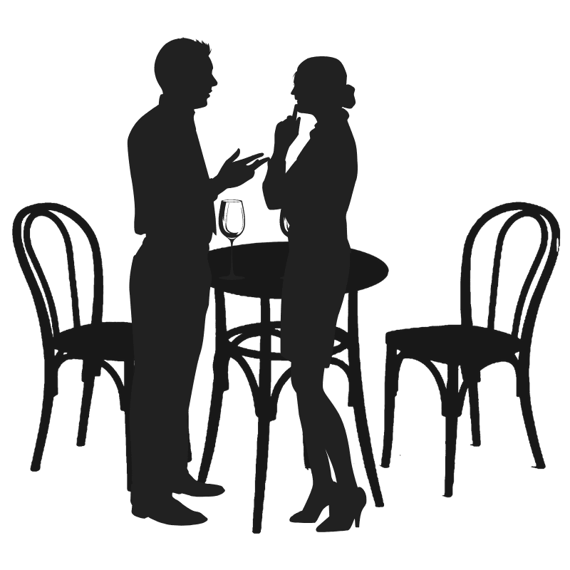 Rencontres 2 personnes qui discutent