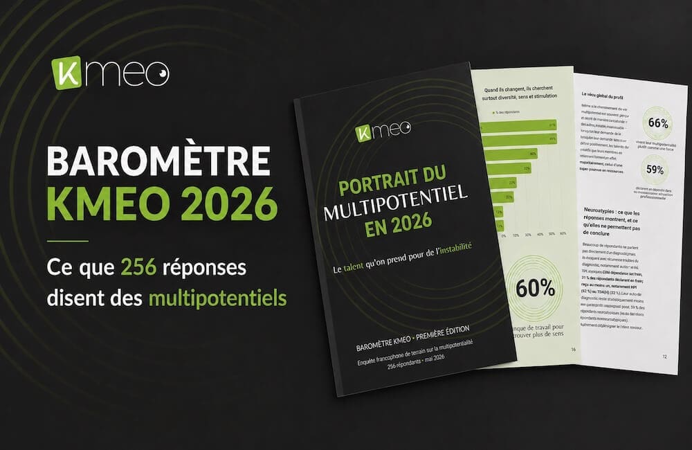 Baromètre Kmeo 2026 sur la multipotentialité, basé sur 256 réponses