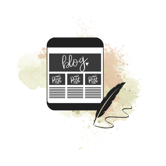 Tablette et plume pour écrire pour illustrer le blog de Kmeo