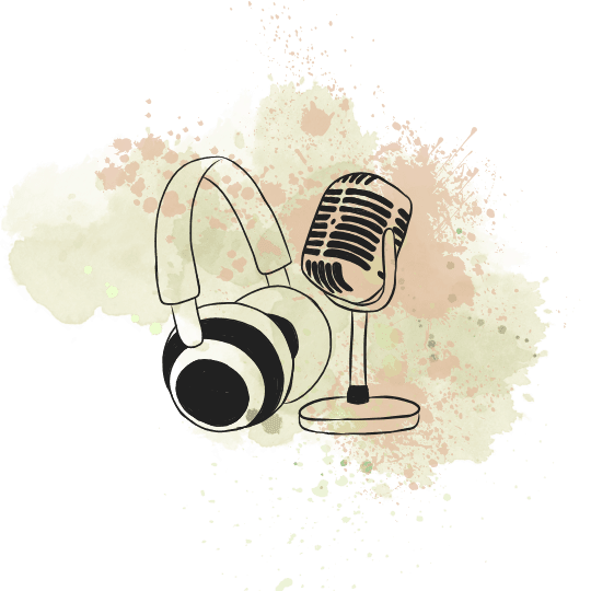 Micro podcast et casque