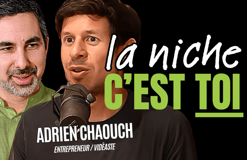 Miniature de l’épisode de podcast avec Adrien Chaouch sur l'entrepreneuriat